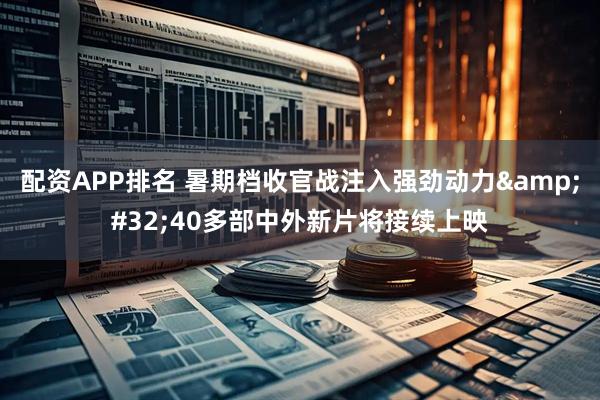 配资APP排名 暑期档收官战注入强劲动力&#32;40多部中外新片将接续上映