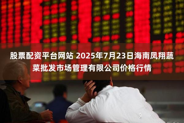 股票配资平台网站 2025年7月23日海南凤翔蔬菜批发市场管理有限公司价格行情