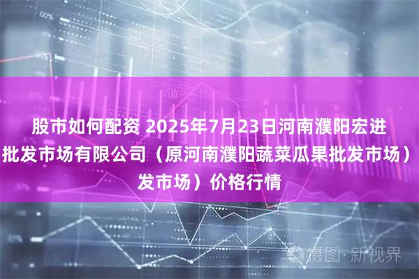 股市如何配资 2025年7月23日河南濮阳宏进农副产品批发市场有限公司（原河南濮阳蔬菜瓜果批发市场）价格行情